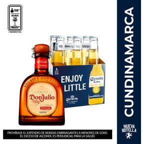 Tequila Don Julio Reposado 700 Ml + Corona Botella x6 355 Ml