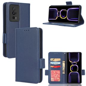 Estuche Xiaomi Redmi K60 Billetera De Magnética Flip - Azul oscuro