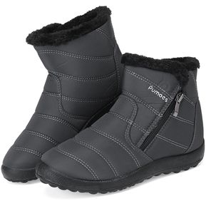 ZANZEA Botas de mujer de nieve cálido antideslizante Zapatos