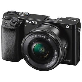 Cámara Sony Alpha a6000 con 16-50 mm de Lente - Negro