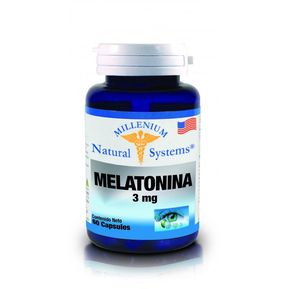 Melatonina Millenium Natural System 3Mg x 60 Capsulas