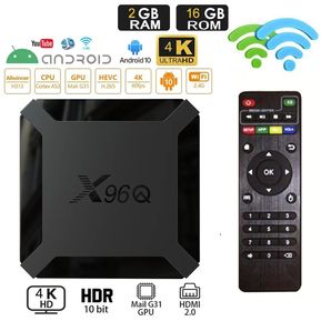 Android 10 Smart TV Box 2.4G Wifi 4K 1080P HD Para Netflix Youtube