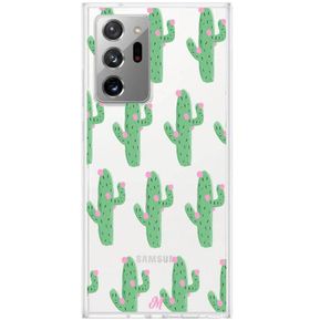 Funda Cactus Con Flor Rosa Shockproof Samsung Note 20 ULTRA