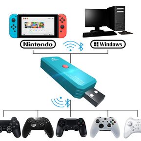 inalámbrico Bluetooth convertidor adaptador Para Nintendo Switch PC/PS4/XboxOne Controlador