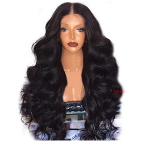 Wotryit Black Brazilian Remy Human Hair Body Wave Lace Front Human Hair Wigs For Luxury and Elegant