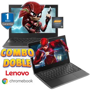 COMBO 2 Laptops Lenovo Chromebook 100E 3...