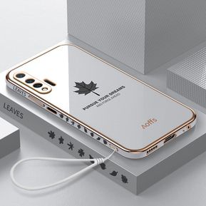 Estuche de Galvánico Silicona para Huawei Honor 20 Pro - Blanco