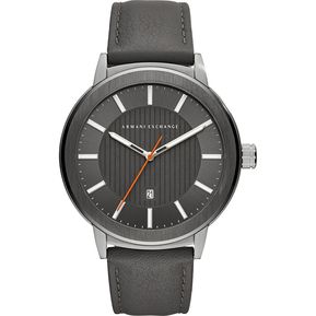 Armani Exchange AX1462 Men's Quartz Stainless Steel And Leat...