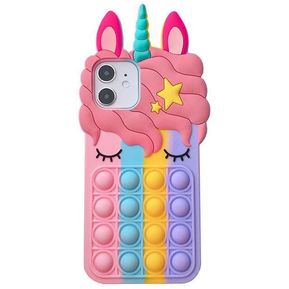 iphone7plus or 8plus Silicona Iphone Apple Funda para teléfono móvil Rainbow Unicorn Case