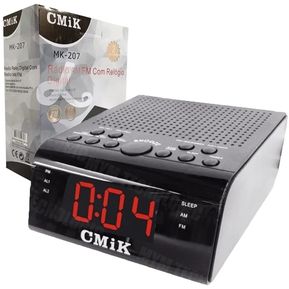 Radio Alarma Fmam Con Reloj Digital Mk-207 Cmik
