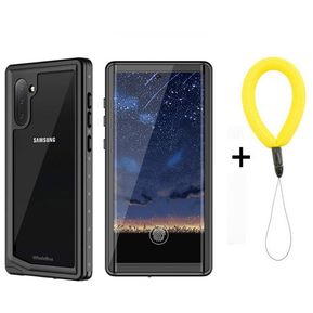 Funda impermeable IP68 para Coque Samsung S20 Ultra,funda Samsung Galaxy Note 20 Note 10 a prueba de agua,funda protectora 360 S20 Plus A51(#Black B with Strap)