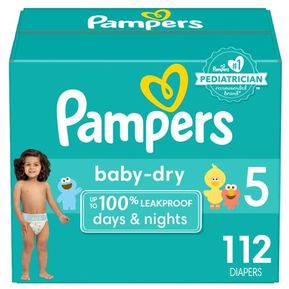 Pañales Pampers Baby Dry Pañales Talla 5 / 112 Unidades