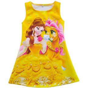 Vestido Para Niñas De La bella y la bestia Petite Shop i302 Amarillo