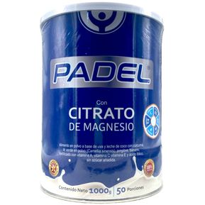 citrato de magnesio 1000g 50 porciones Padel