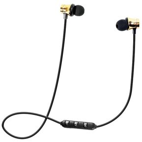 Auriculares inalámbricos Audífonos XT11 Deportes elegante magnético de auriculares estéreo - Oro