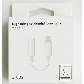 Adaptado Convertidor Audio Lightning Jack 3.5mm iPhone 7 8 8plus