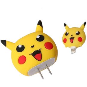 Protector de Cargador + Protector de Cable. Modelo Pikachu Pokemon