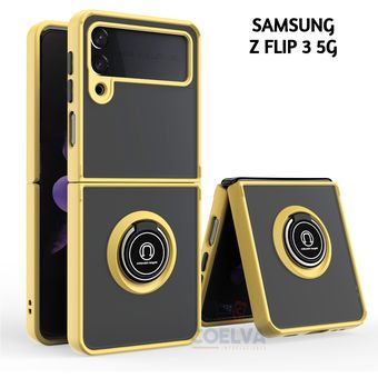 Case Premium Para Samsung Galaxy Z Flip Parante Antica Das Amarillo