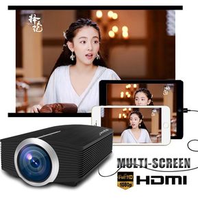 INSMA Multi-Pantalla Full HD 1080P Proyector LCD HDMI Home C