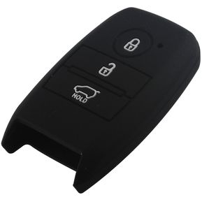 Forro Protector Smart Key Llave Kia 3 Botones Rio Sportage Sorento Cerato K2 K3 K4 K5 Color Negro
