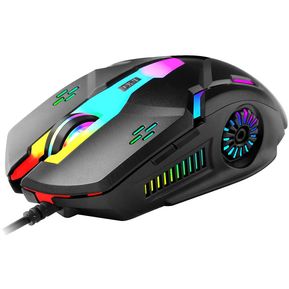 Wire Mouse 3200DPI óptica 6 teclas USB RGB Backlight Desktop Gaming Mouse