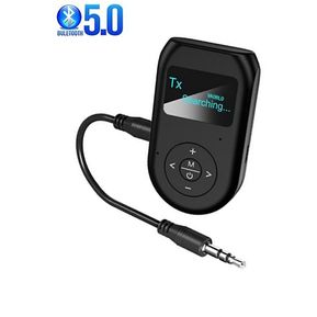 Usb Bluetooth Adapter 5.0 Receptor Transmisor 2 en 1 Llamada manos libres Pantalla Lcd Pantalla