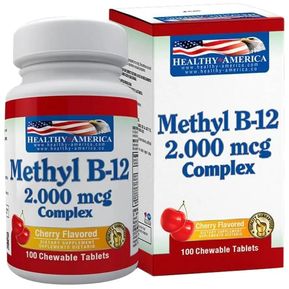 Methyl B-12 3.000 Mcg Cherry Flavor Healthy America