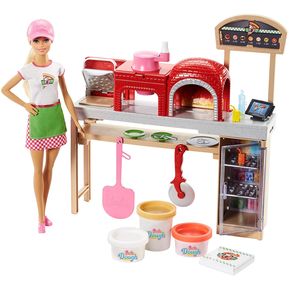 Barbie Pizza Chef Muñeca Y Playset Rubia  Diversión De Pizza