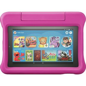 Tablet con funda Amazon Kids Edition Fire 7 2019 7" 16GB rosa y 1GB de memoria RAM