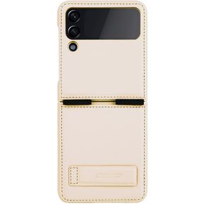 Estuche Nillkin QIN Leather Case Samsung Galaxy Z Flip 4 Dorado
