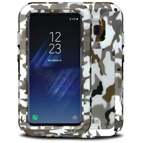 Camuflage Metal Armor Case para Samsung Galaxy S8 más cubierta a prueba de choques