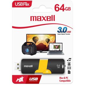 Memoria USB Maxell Flix 3,0 64GB