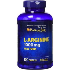 L Arginina 1000 Mg 100 Capsulas 100% Puritans Pride