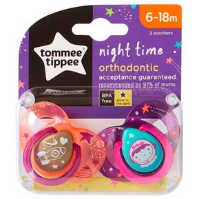 Tommee Tippee Chupete Night Time - 6 A 18 Meses - Glow In The Dark
