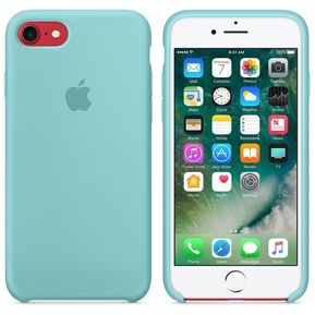 Silicone Case Para iPhone 7 Plus / 8 Plus Verde Menta