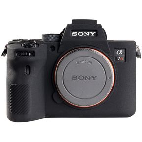 Cubierta de cámara para Sony A7II A7R2 A7M2 A7S2 A7III A7R3 A7M3 a9 A7R4 Pro,cubierta de cámara para Sony,textura de lichi de alta calidad