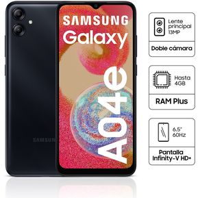 Celular Samsung Galaxy A04E De 64GB/4GB RAM - Negro