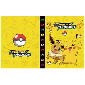 Álbum Para Cartas Pokémon Pikachu 240 Espacios