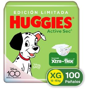 Pañales Huggies Active Sec Etapa 4/XG 100U