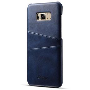 Funda Case Con Samsung S8 Carcasa De Ecocuero Tarjetas-Azul