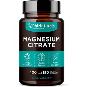 Citrato de Magnesio 400mg Original Americano esencial uso diario