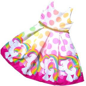 Vestido Para Niñas Unicornio Petite Shop I161 Colores