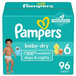 Pañales Baby Dry Pampers Etapa 6 de 96 Unidades
