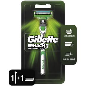 Gillette Mach3 Sensitive Máquina Para Afeitar Recargable 1 Unidad