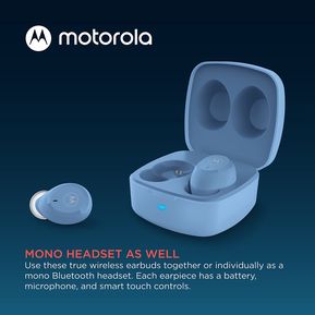 Motorola Moto Buds 100 True Wireless Bluetooth Earbuds con micrófono