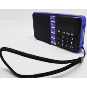 SD-111 hi-rice, radio FM portátil, reproductor de Mp3, tarjeta TF, USB, altavoz digital Redner para el ocio, ancianos, caminan bailando(#blue)