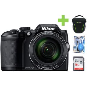 Camara Digital Nikon Coolpix B500 16 Mp Full HD-Negro+16GB+Bolso+Kit