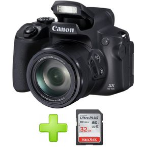 Cámara Canon Powershot Sx70 Hs 20.3mp Zoom 65x 4k+32GB-Negra
