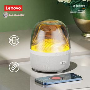 Lenovo Lecco Bocina inalámbrica portátil con 7 modalidades de color con luz LED. Compatible con iPhone, iPad, Android, Tablet