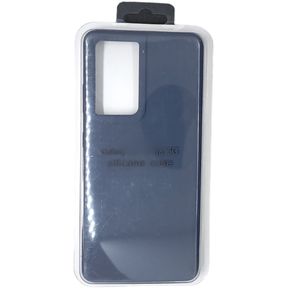 Forro Silicone Case Compatible Con Samsung S21 Ultra 5G Azul Oscuro